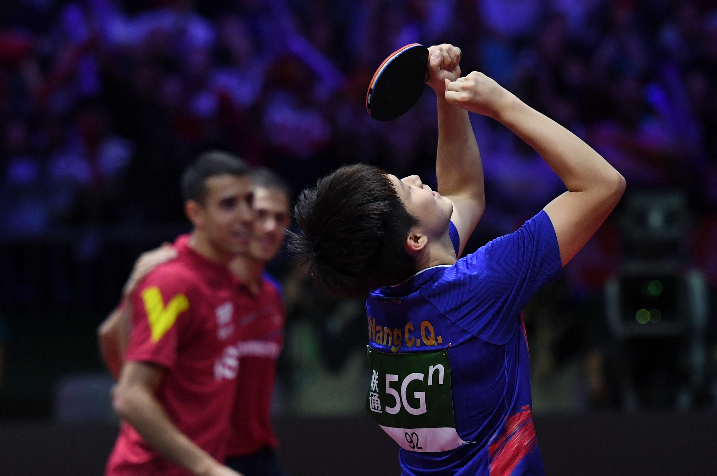 西班牙代表团在乒乓球比赛中取得好成绩